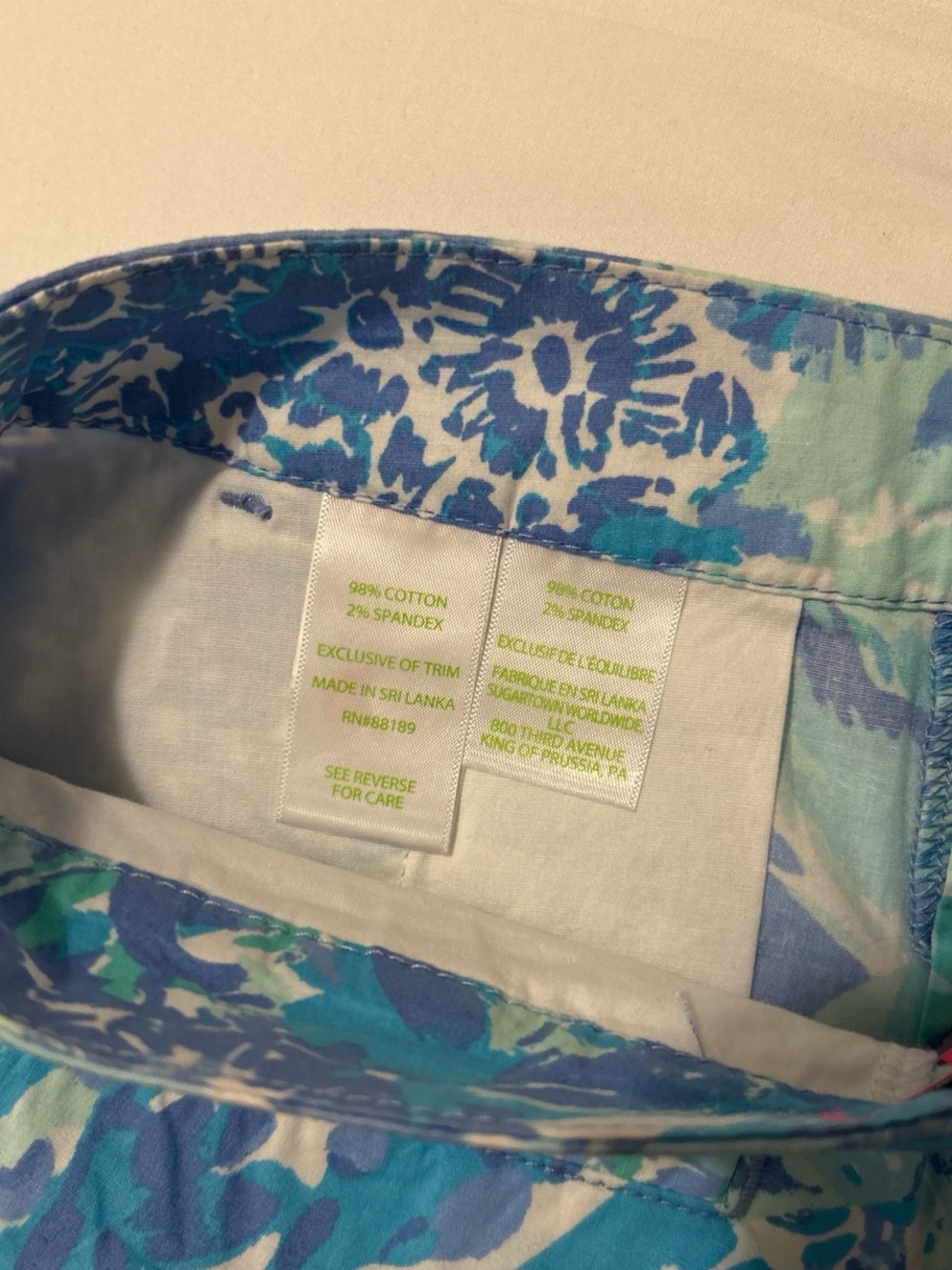 Lilly Pulitzer Buttercup Stretch Shorts in Blue Haven Hey Hey Soleil - Picture 5 of 6